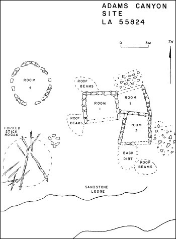 Adams Canyon Pueblito Map