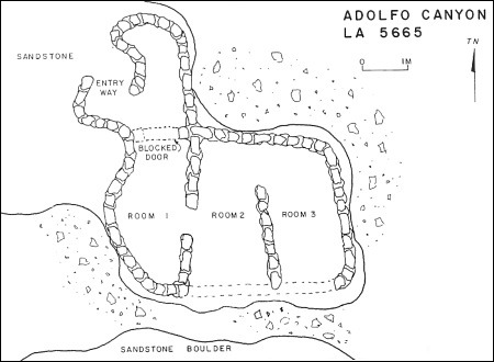 Adolfo Canyon Pueblito Map