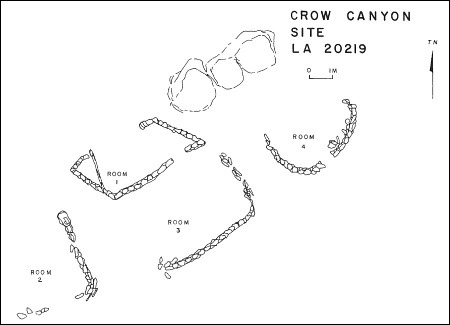 Crow Canyon Pueblito Map