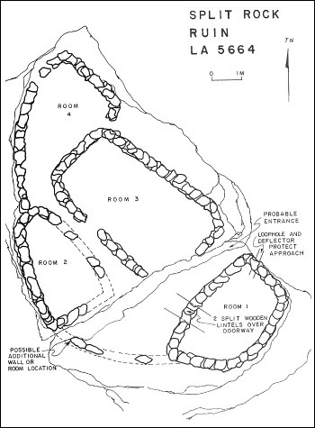 Split Rock Pueblito Map