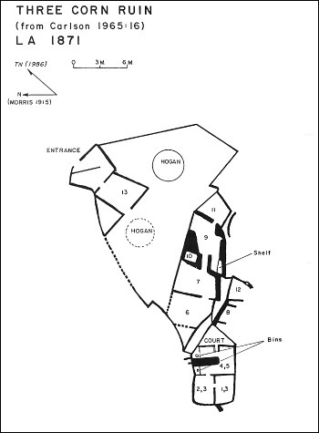 Three Corn Pueblito Map