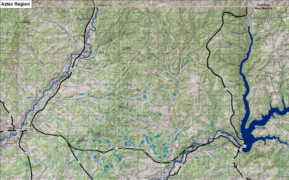 Aztec Region Map