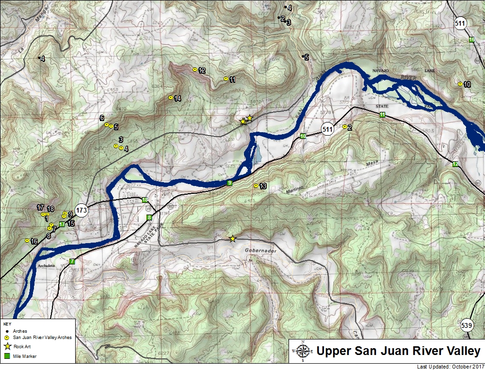 San Juan River Map