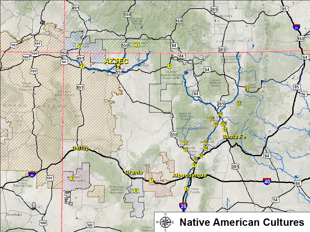 Native Cultures Map