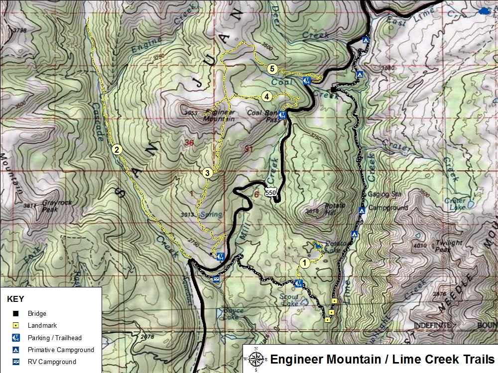 Engineer Mountain - Lime Creek Trails
