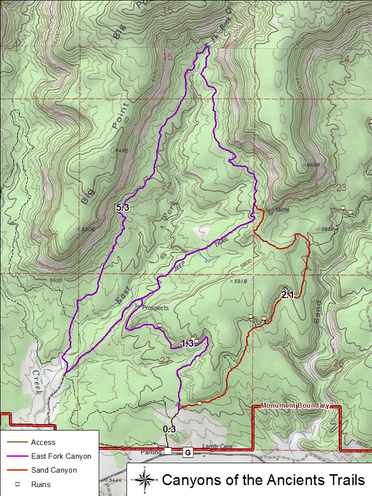 Canyons of the Ancients Map