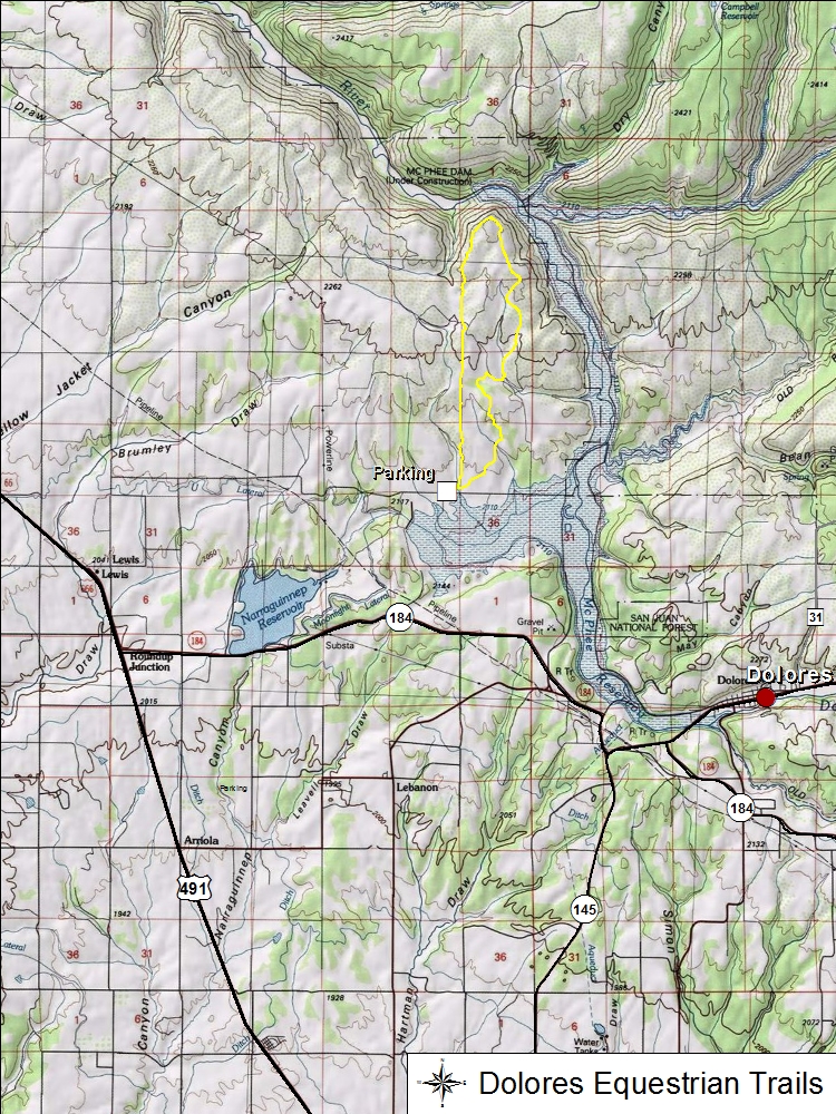Dolores Trails Map