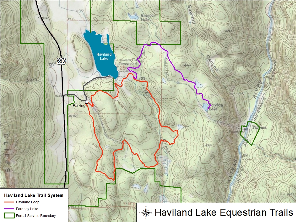 Haviland Lake Map