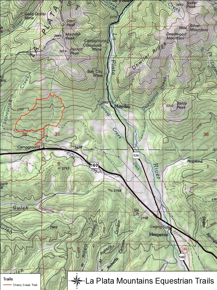 La Plata Mountains Map