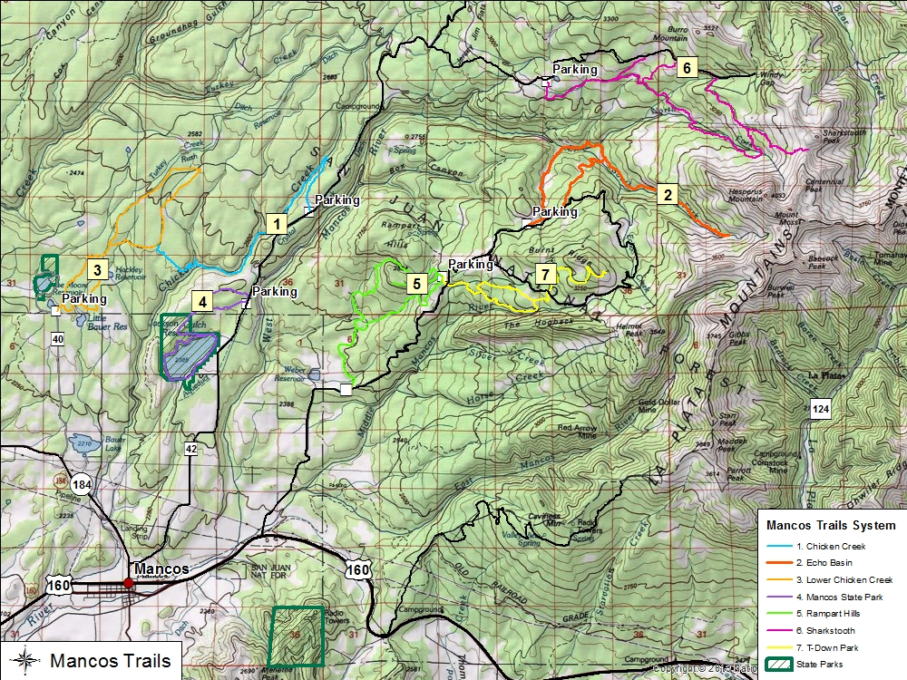 Mancos Trails Map