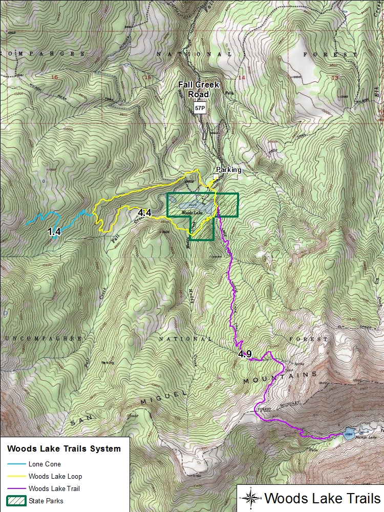 Woods Lake Map