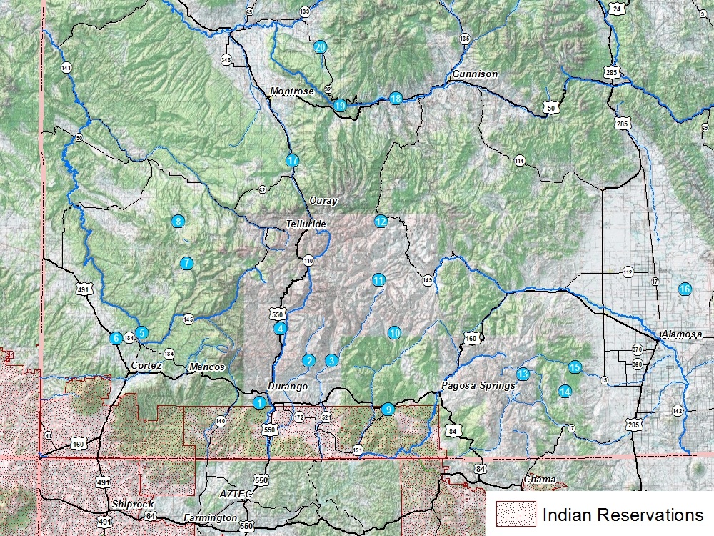 Southwest Colorado Lakes