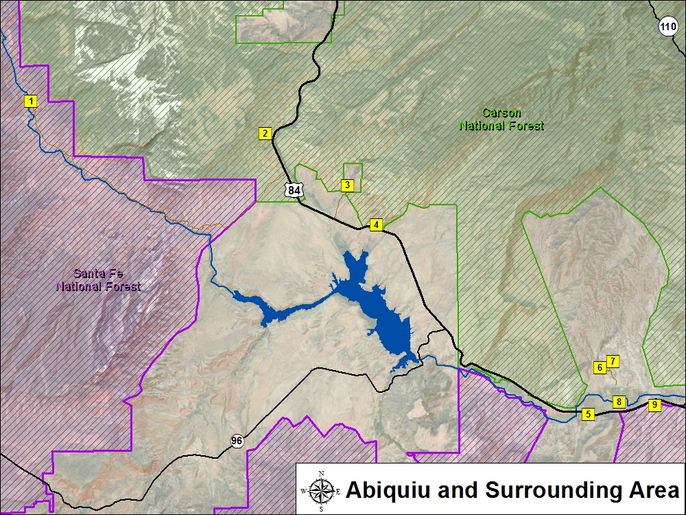 Abiquiu Area Map