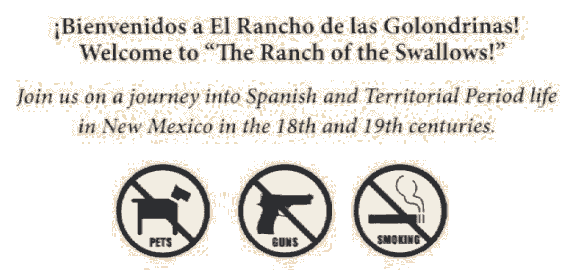 Welcome to El rancho de las Golondrinas