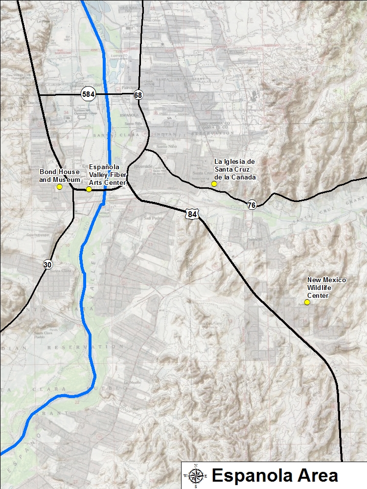 Espanola Area Map