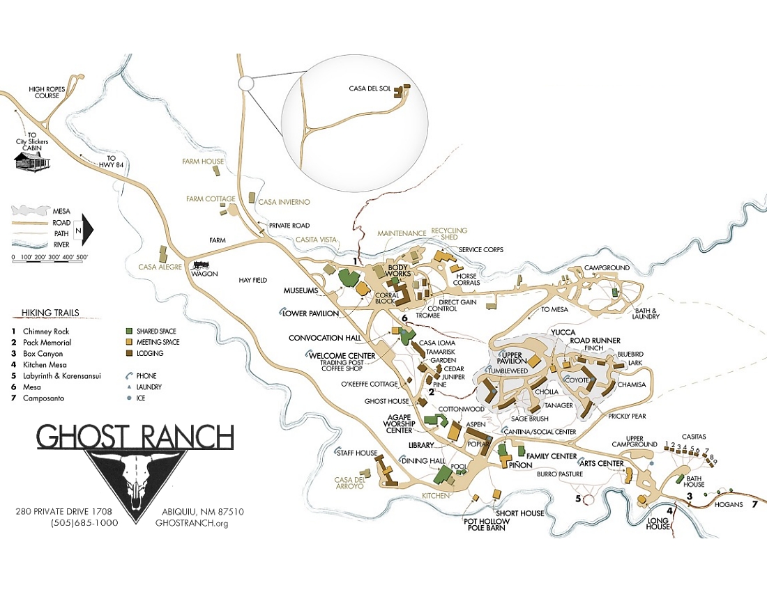 Ghost Ranch Map.