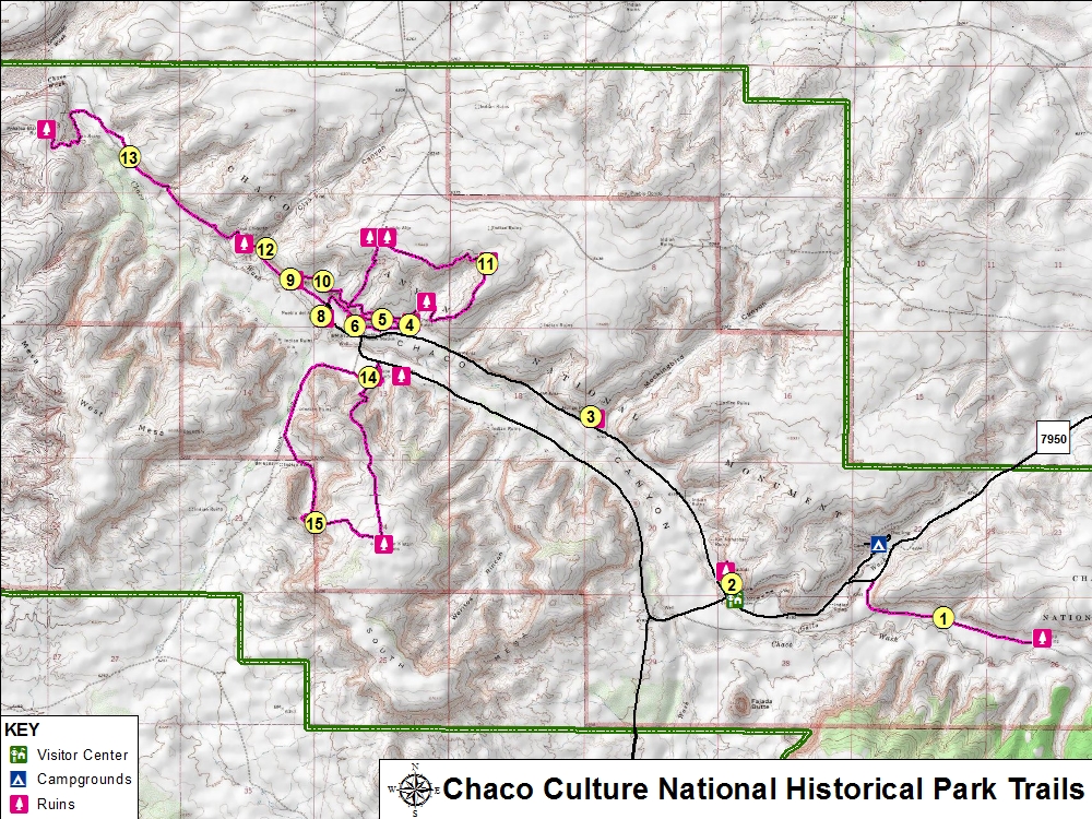 Chaco Canyon Trails