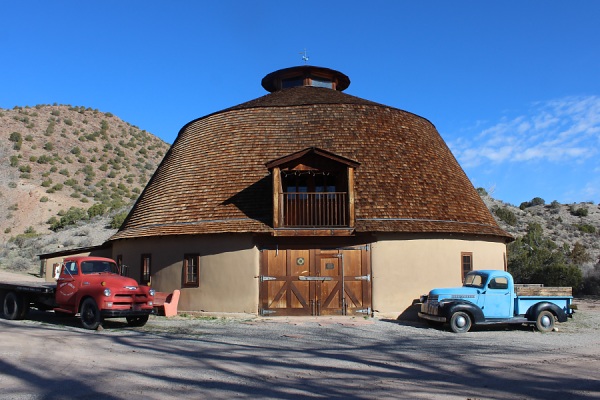 Round Adobe Barn