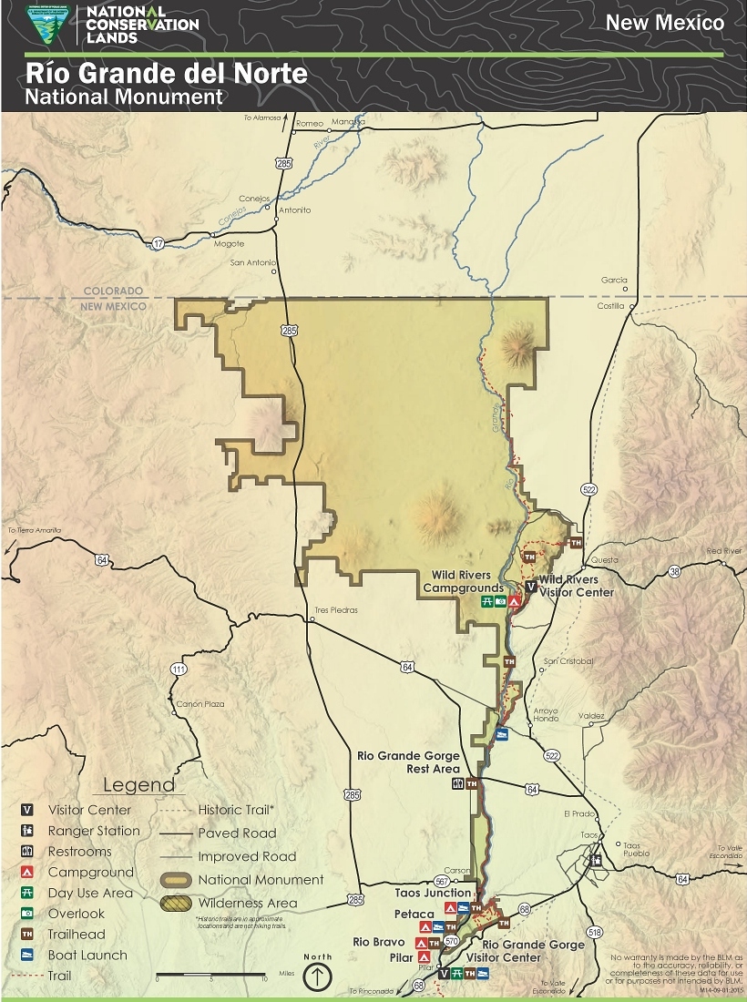 Rio Grand Del Norte Park Map