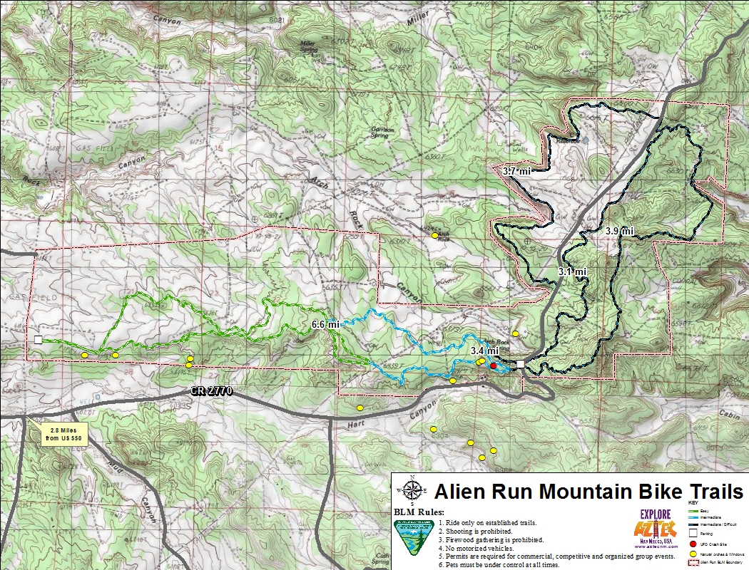 Alien Run Trail Map